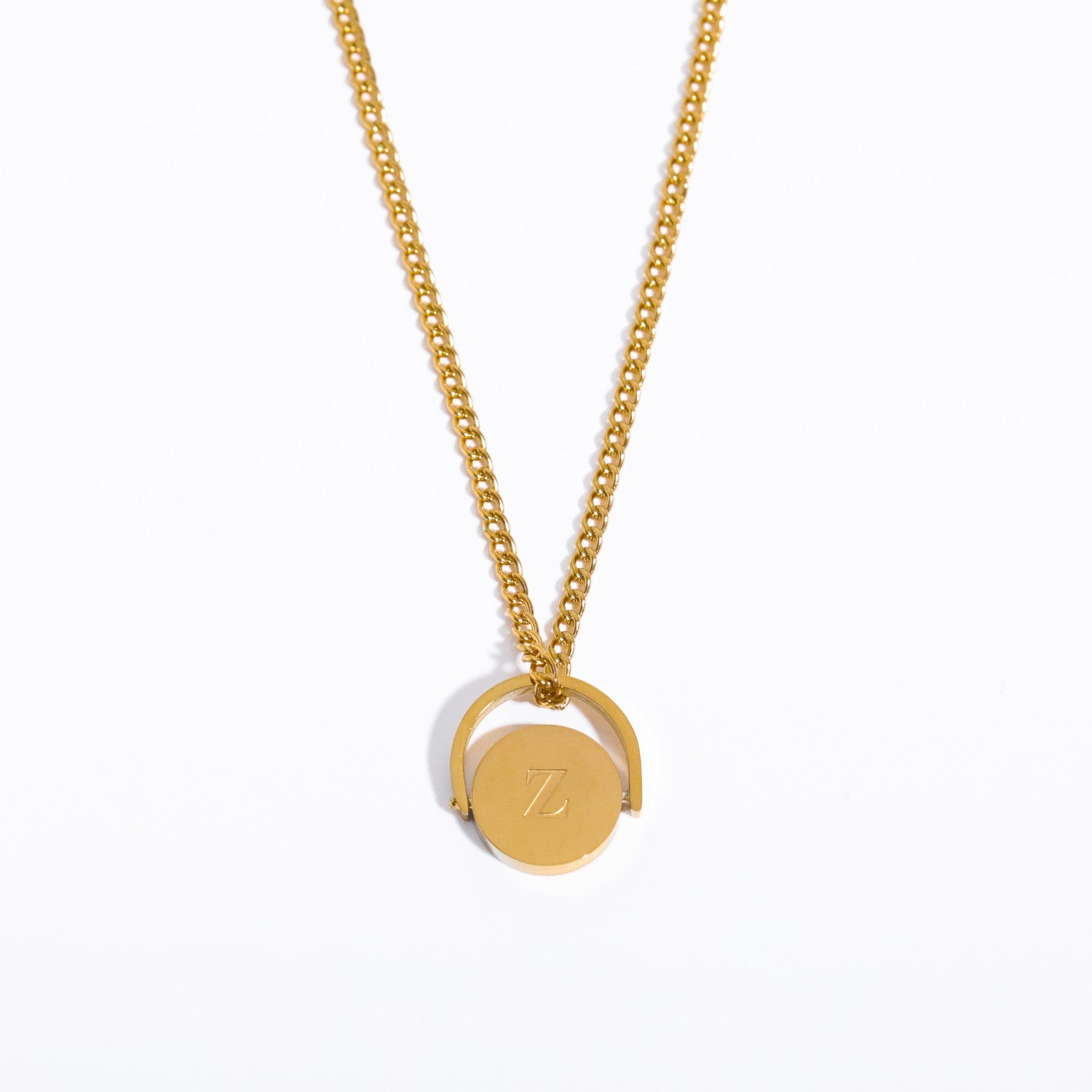 Letter Text Number Titanium Steel Oil Dripping Necklaces