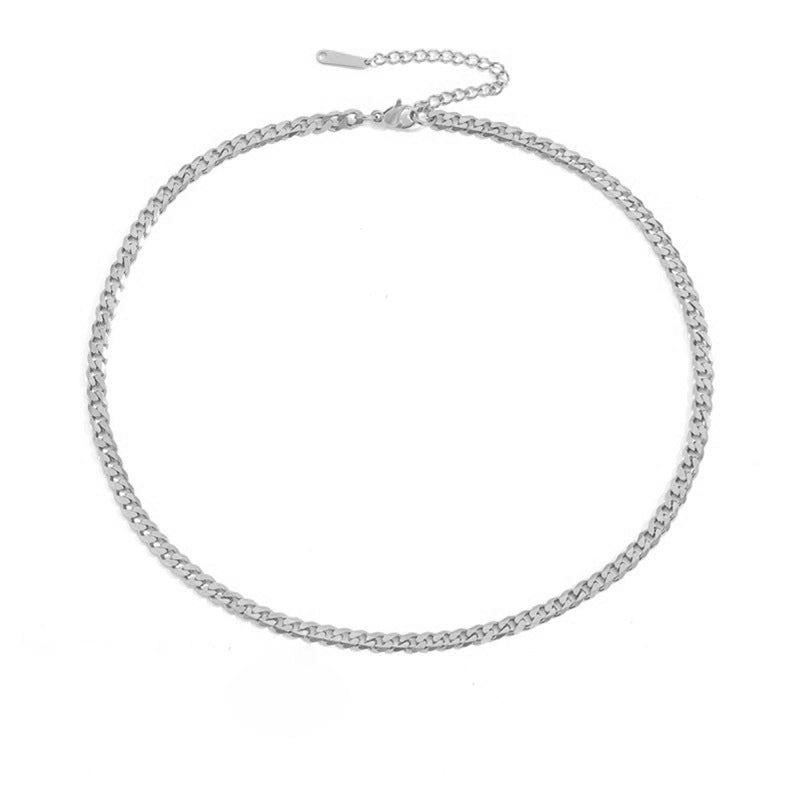 Stainless Steel 14K Gold Plated Fashion Plating U Shape Necklace