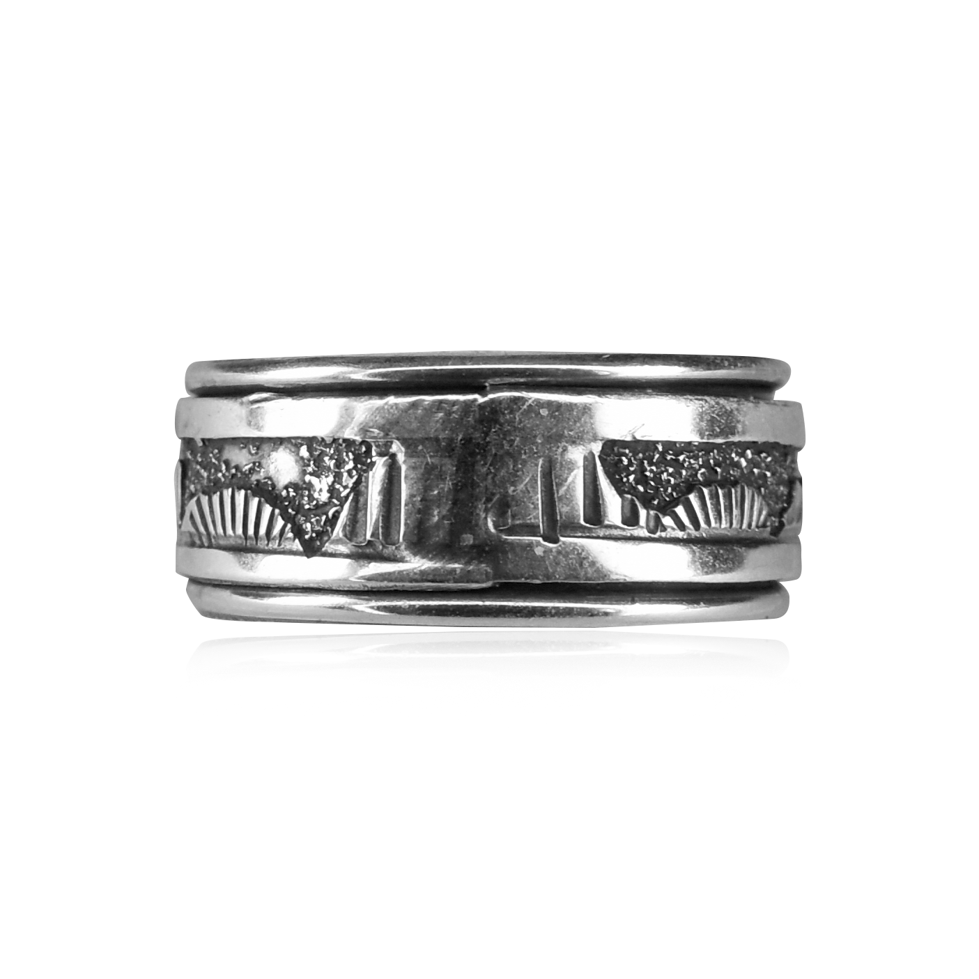 Sterling Silver Spinning Storyteller Ring