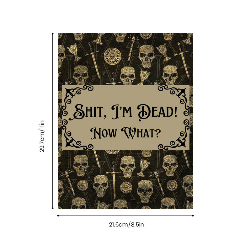 🎃 HalloweenGift: Sh*t. I'm Dead! End of Life Planner - The Ultimate Spooky Gift! 💀👻