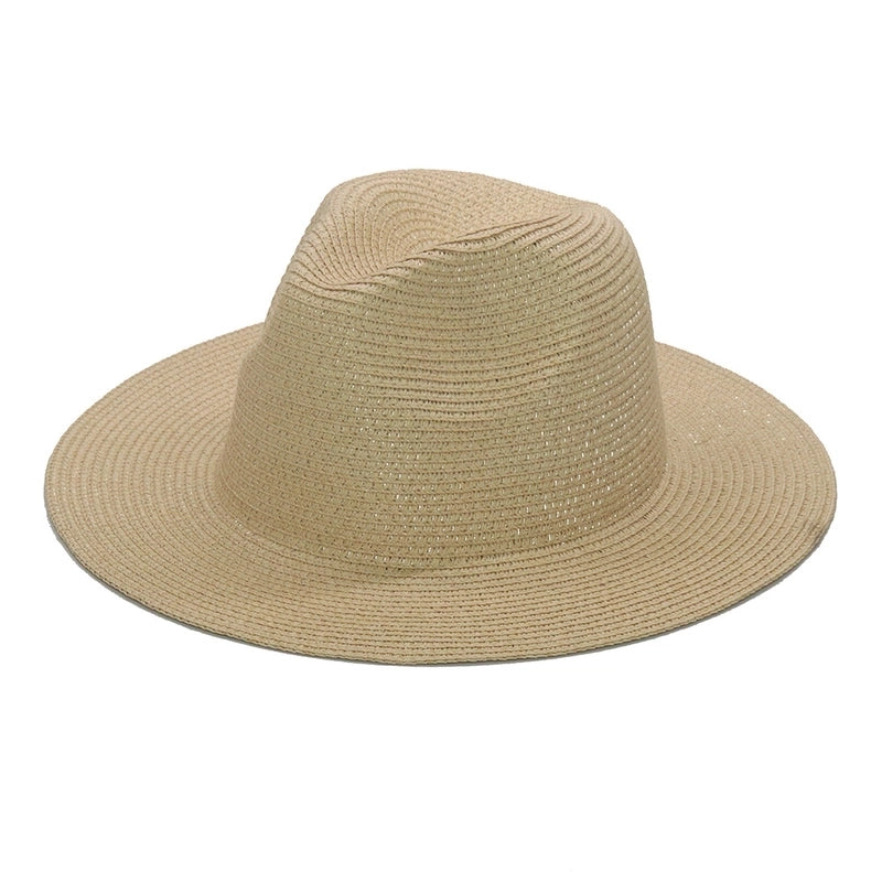Unisex Casual Solid Color Wide Eaves Sun Hat