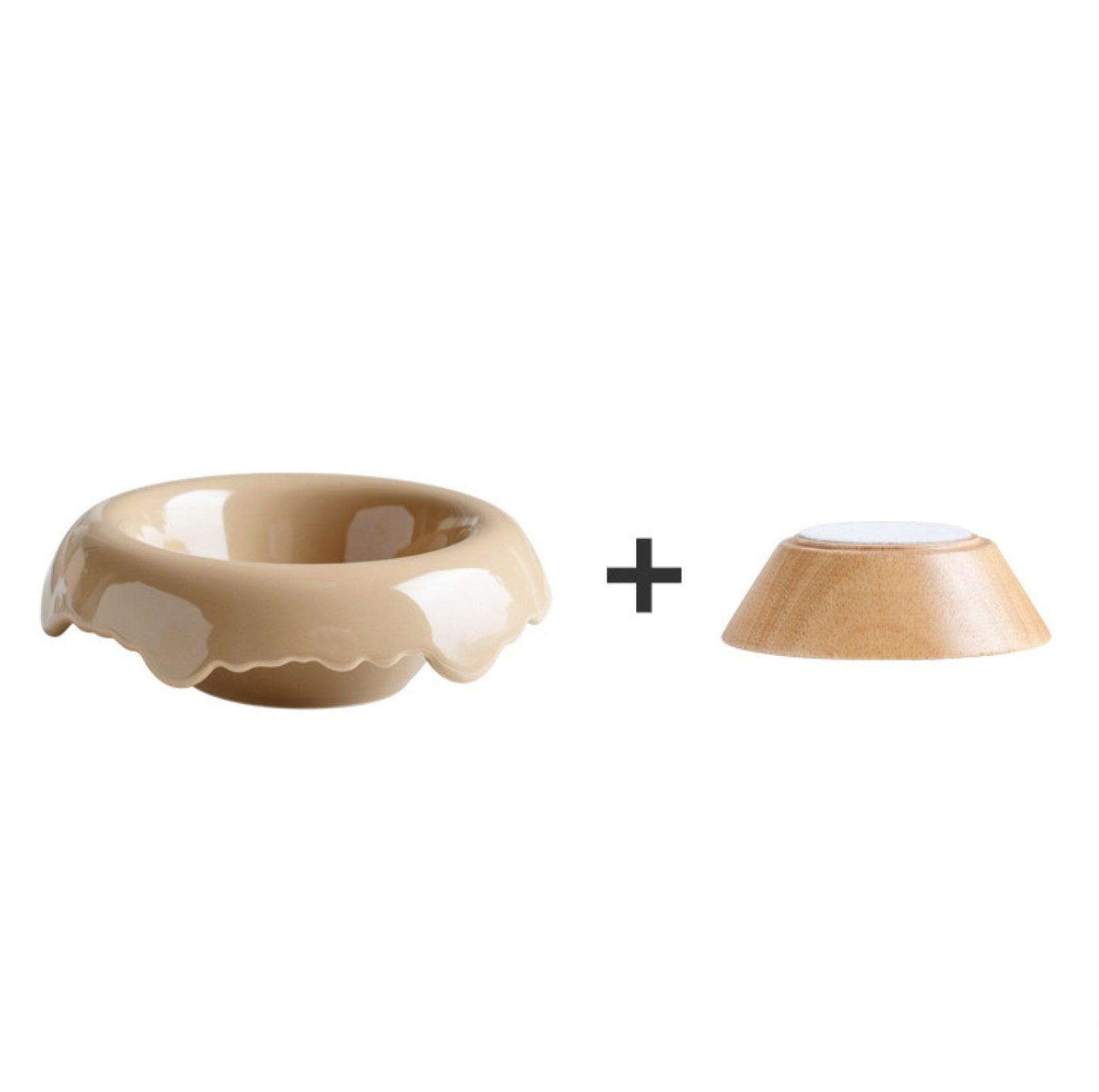 Ice Cream Styled Detatchable Lead-Free Ceramic Pet Food Bowls