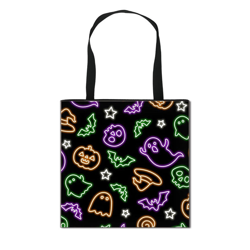 Halloween Canvas Pumpkin Cartoon Bat Cute