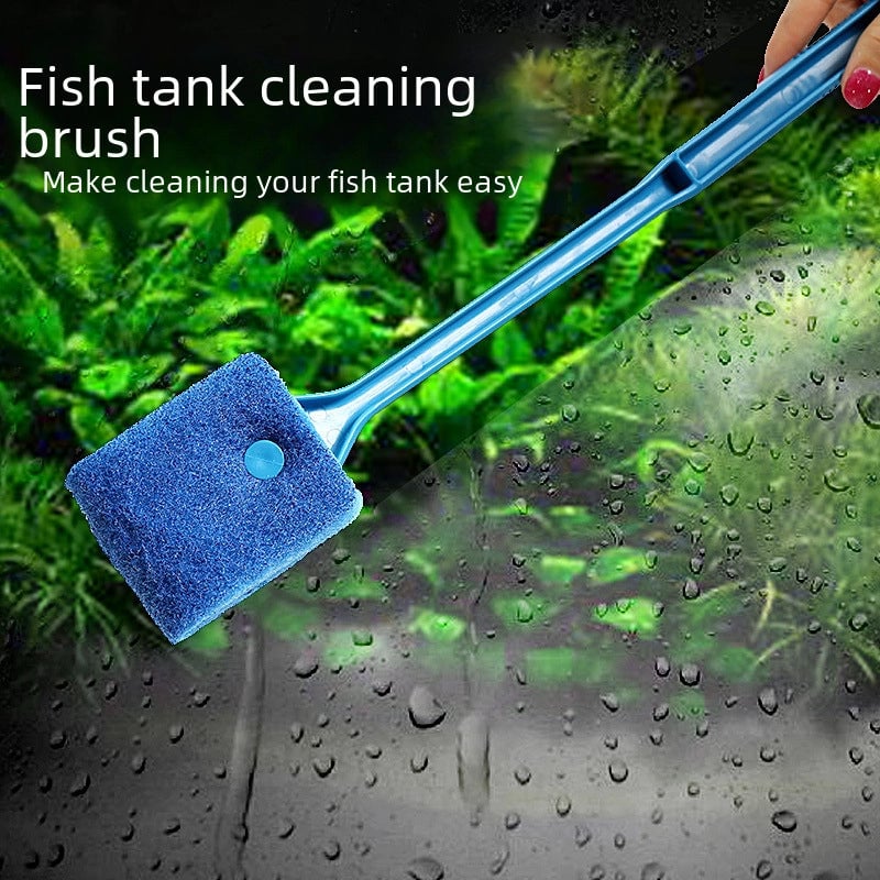 Aquarium Brush Glass Brush Fish Tank Cleaning Tool Fish Tank Brush Long Handle Fish Tank Brush Lengthened Fish Tank Glass Brush