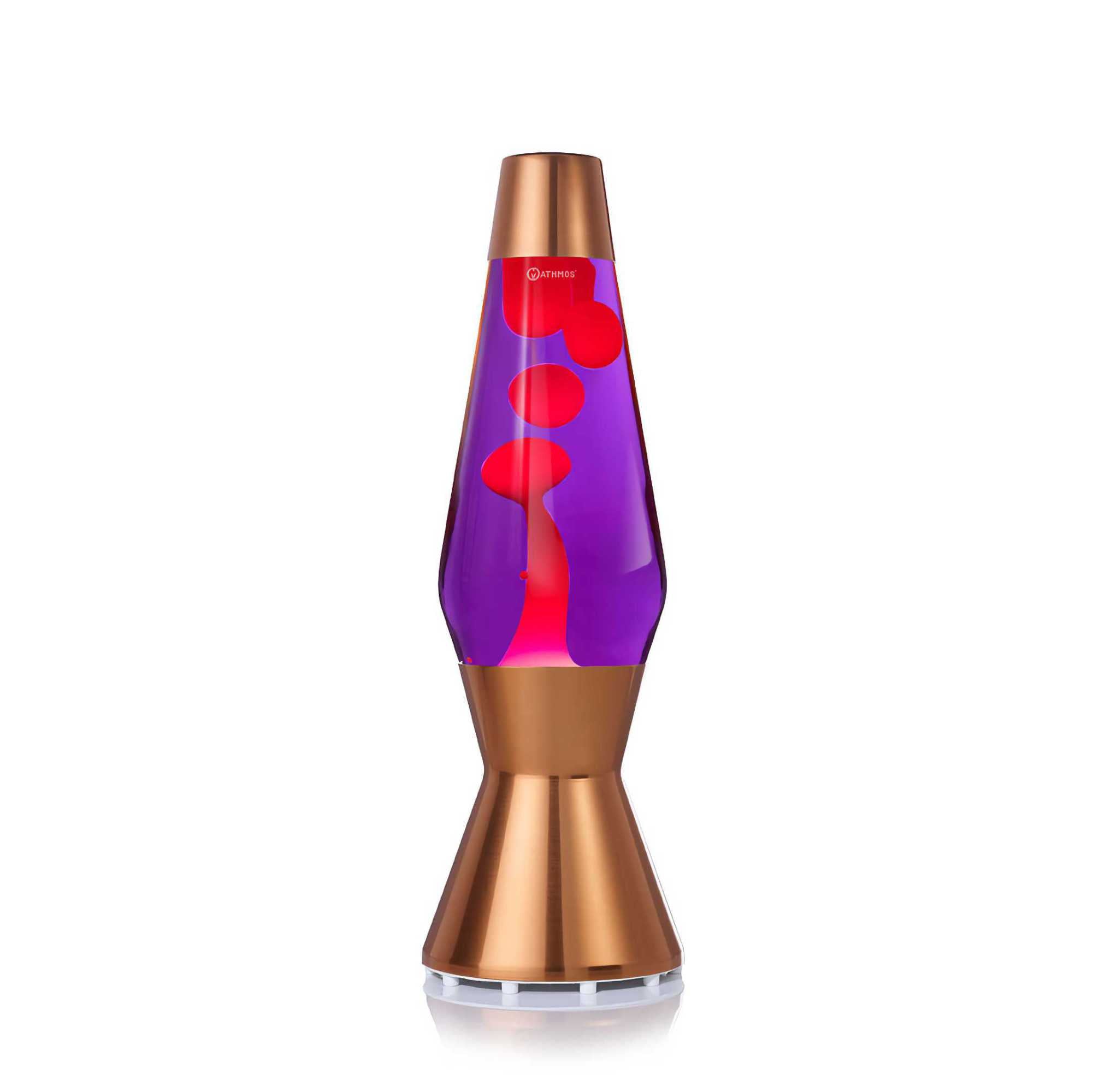 Copper lava lamp. Violet/Red
