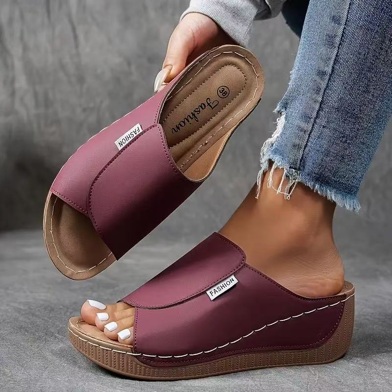 💥Hot Sale🔥Women's Casual Wedge Slide Sandals
