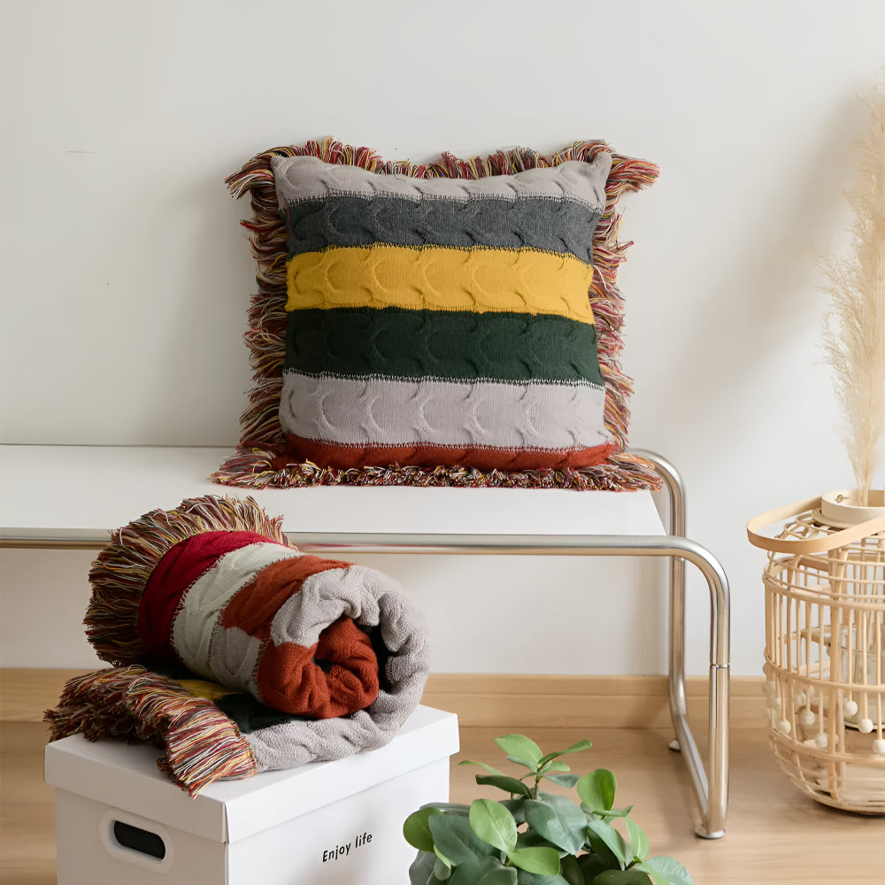 Colourful Radiance Knit Cushion
