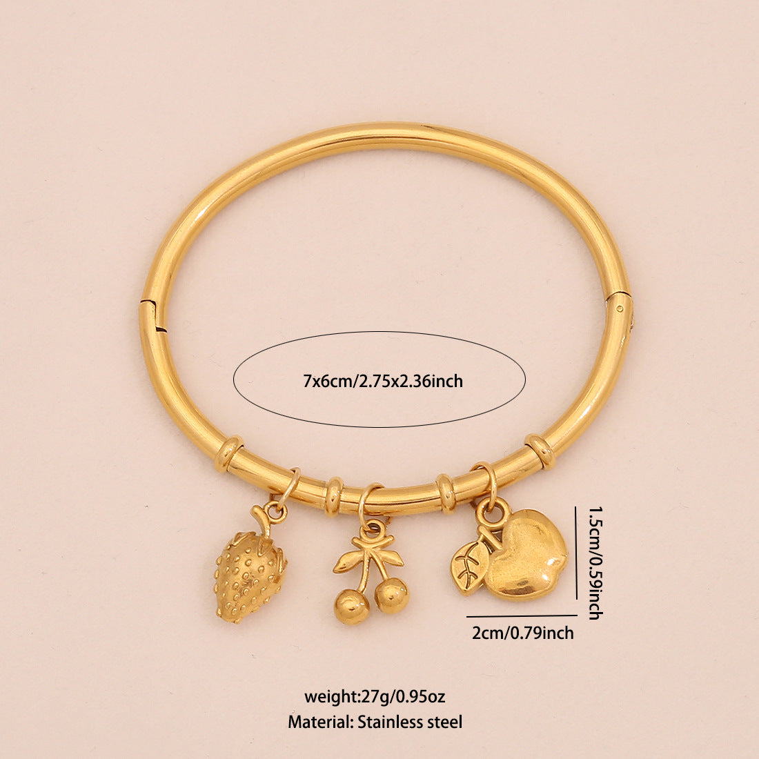 Personalized Ocean Starfish Shell Bracelet Personalized Butterfly Flower Stainless Steel Jewelry B637