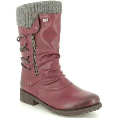 Vintage Premium Waterproof Knitted Zip Boots