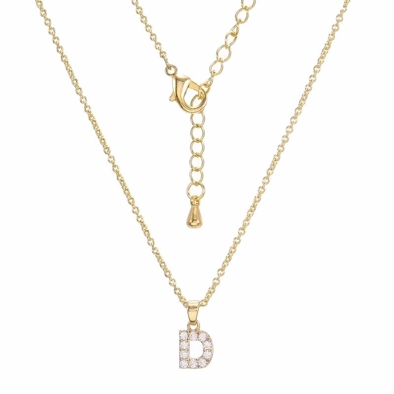 Brass Cable Chain Letter Necklace