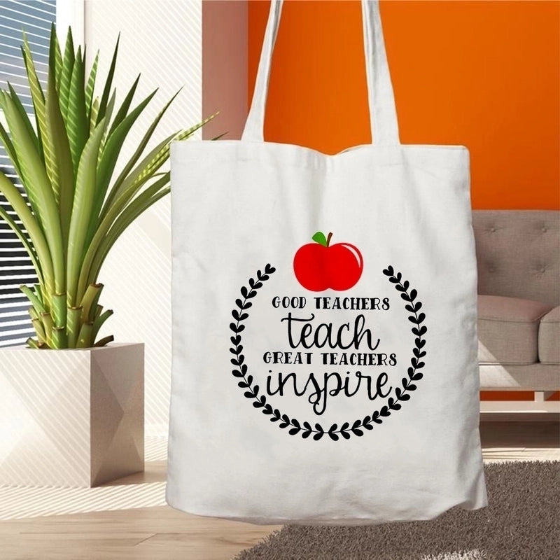 Women's Minimalist Letter Shopping Bags
