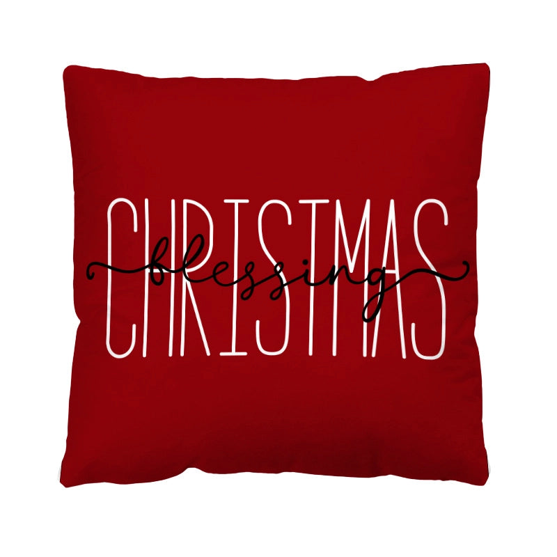 Casual Vacation Letter Short Plush Pillow Cases