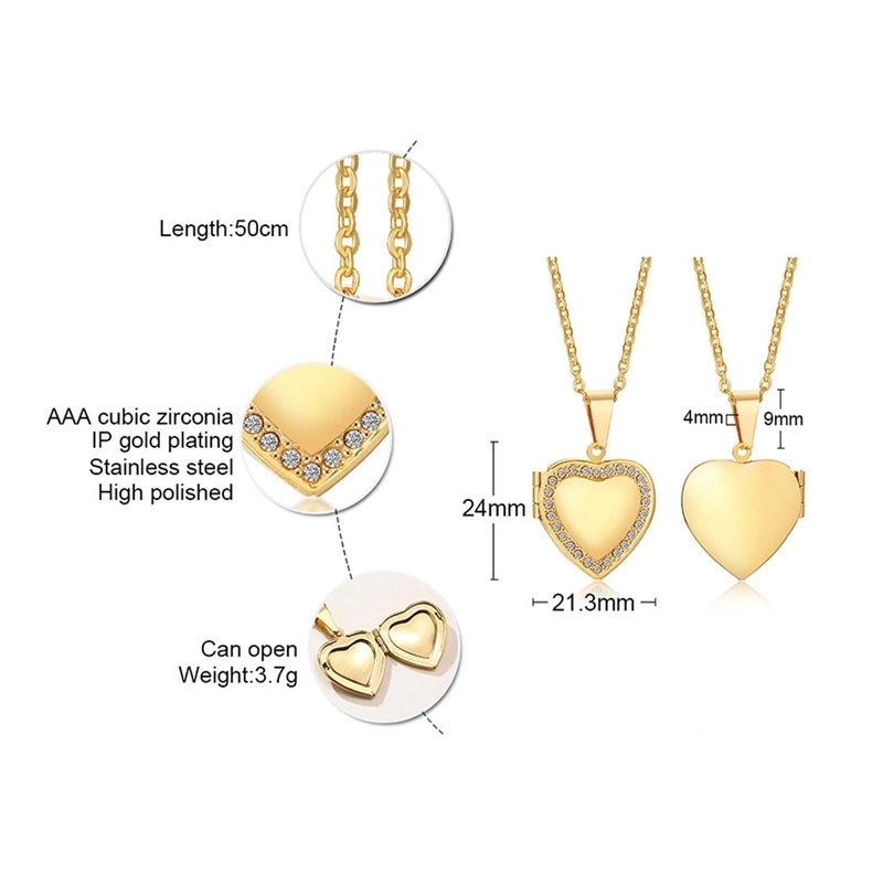 Basic Vintage Style Romantic Heart Shape 201 Stainless Steel 18K Gold Plated