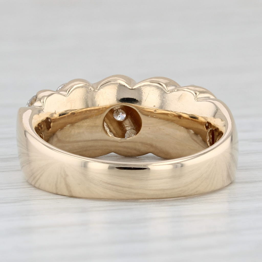 0.80ctw Diamond Ring 14k Yellow Gold Size 6.75