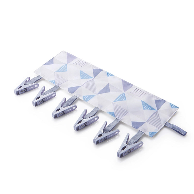 Portable Fabric Clothes Hanger Multi-functional Folding Cloth Clothes Clip Hanger Fabric Clip Drying Rack Socks Clip Inner Clothes Clip
