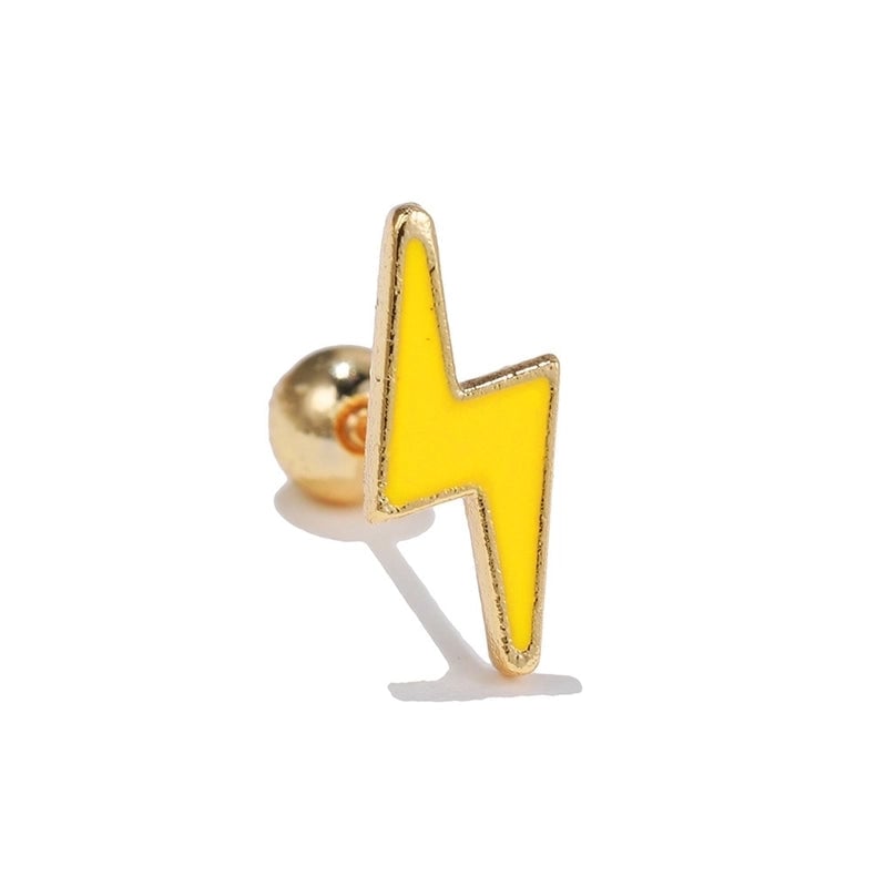 Ear Cartilage Rings & Studs Minimalist Star Brass No Inlaid