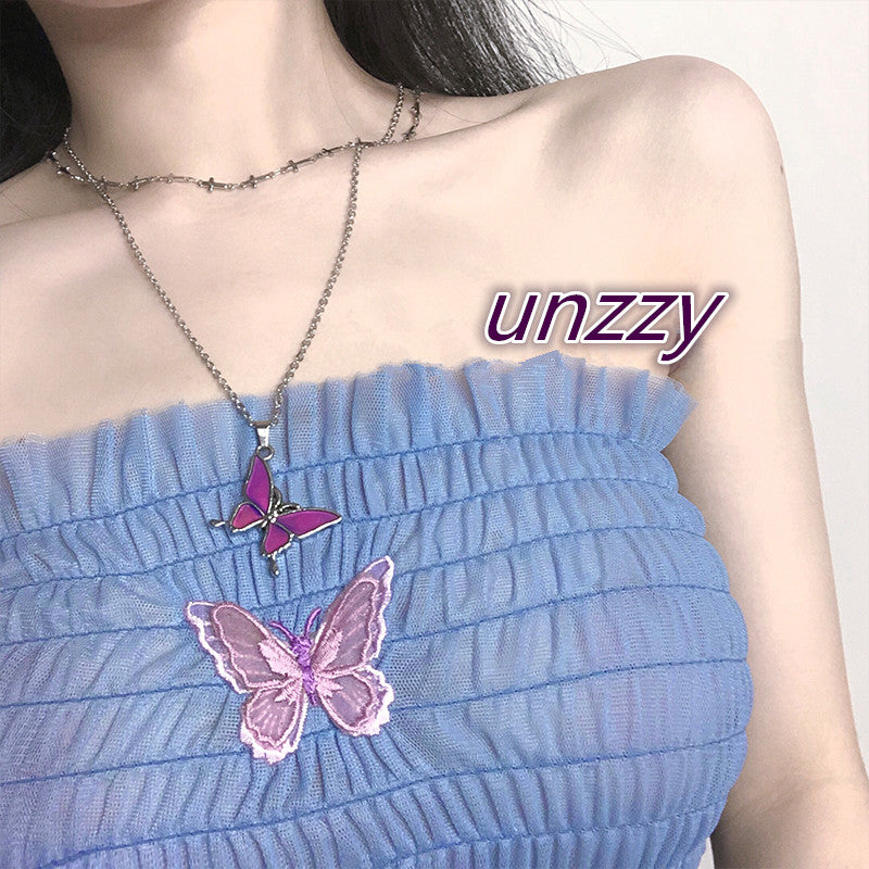 Butterfly Necklace KF81432