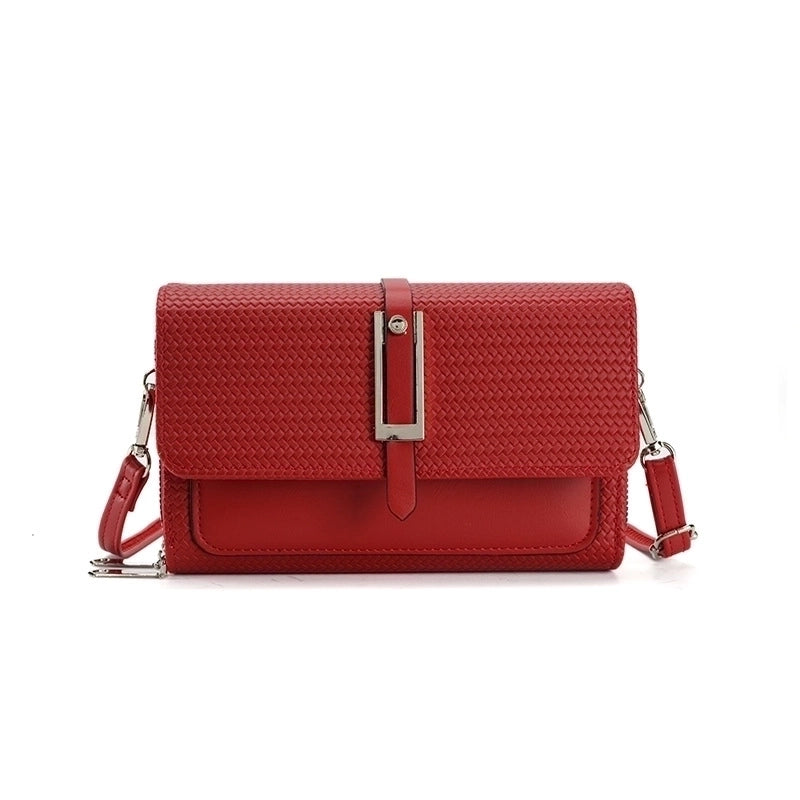 Women's Small Pu Leather Solid Color Streetwear Flip Cover Shoulder Bag