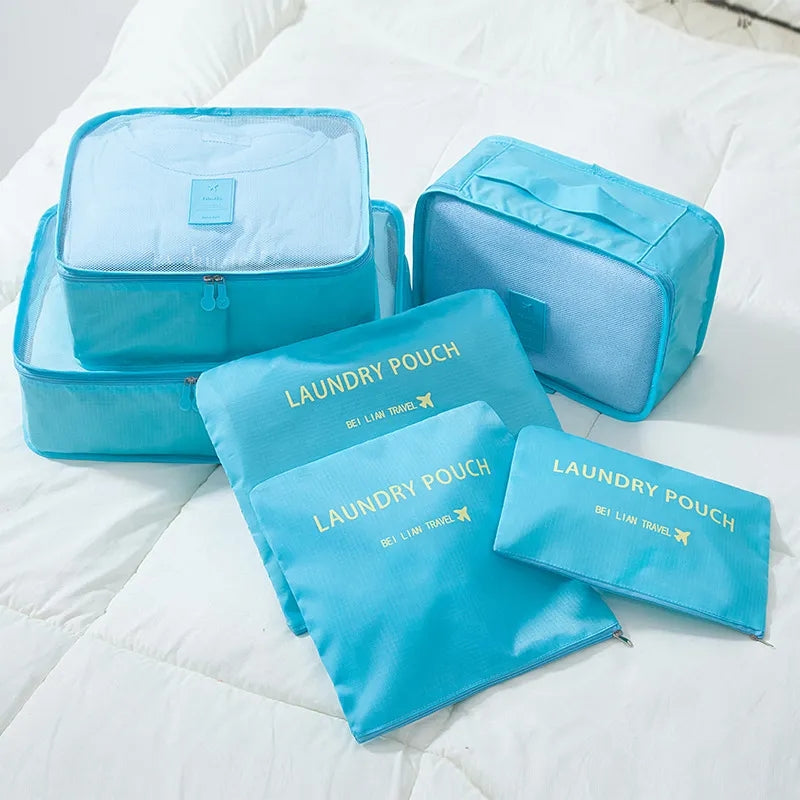 6 PIECES TRAVEL BAG SET