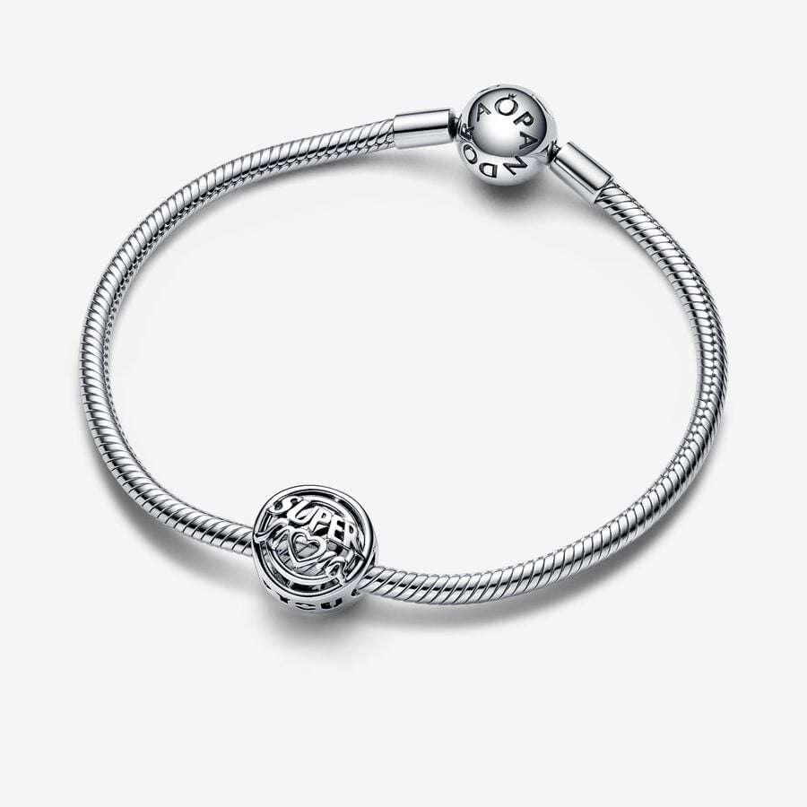 Mom Hero Openwork Pandora Charm