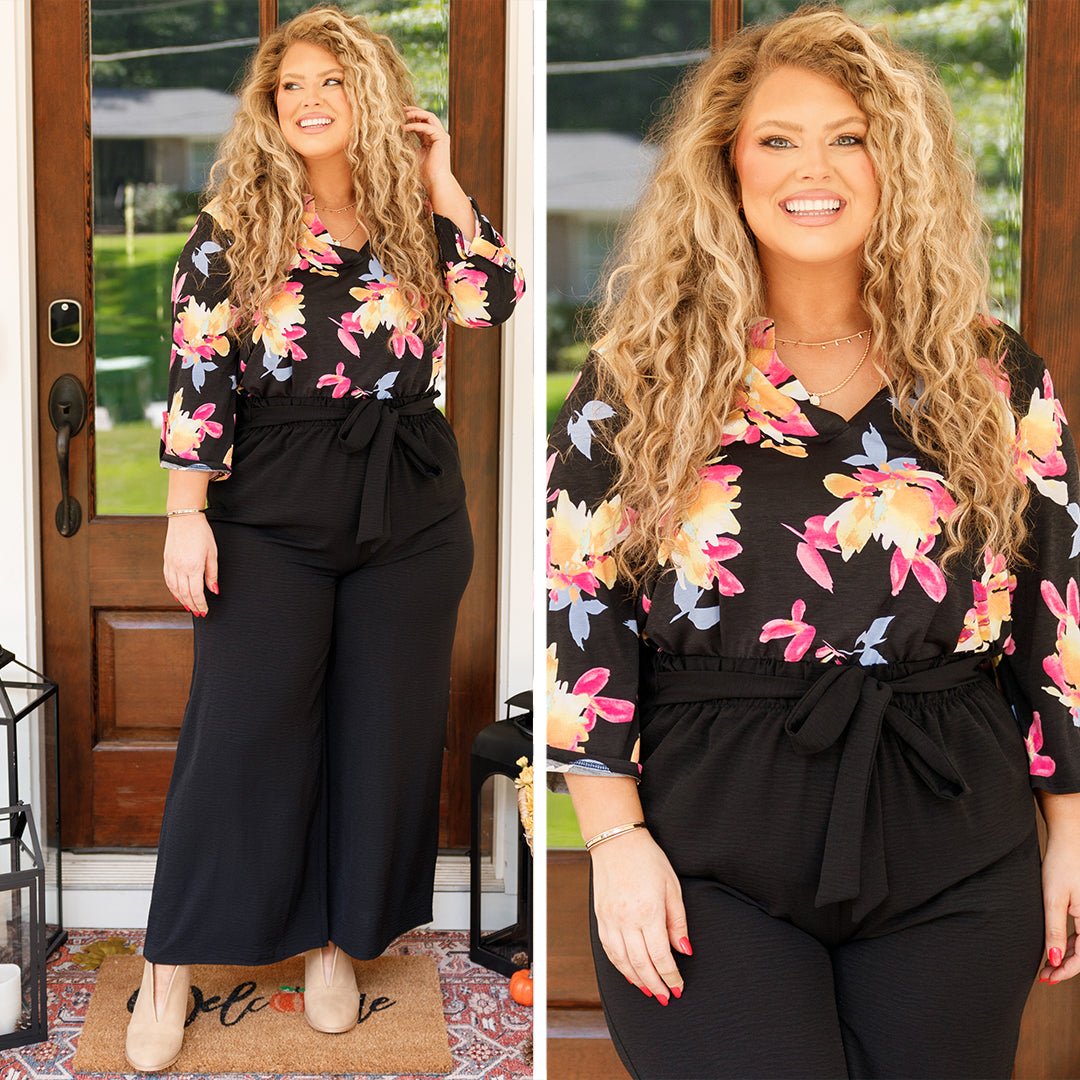 Can't Forget About Me Top. Black Multi