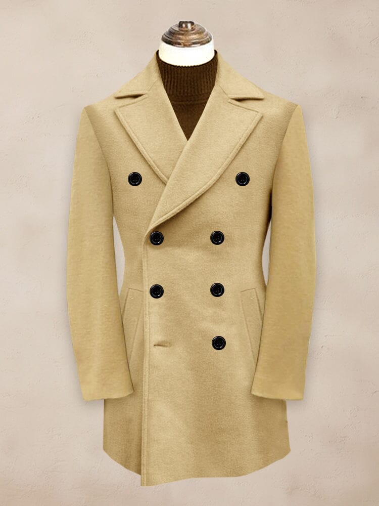 Stylish Mid-Length Tweed Coat