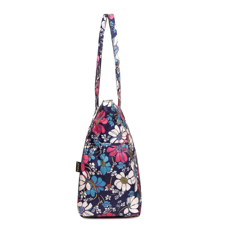 Women's Large Canvas Oxford Cloth Printing Vintage Style Classic Style Square Zipper Shoulder Bag
