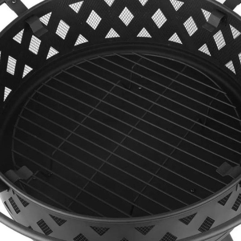 HEAVY-DUTY ROUND FIRE PIT – PERFECT FOR OUTDOOR BBQ & BONFIRES