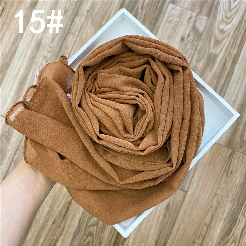 Solid Color Sprinkling Gold Pearl Chiffon Chiffon Fashion Sprinkling Gold Scarf Women's Toe Chiffon Glitter Scarf