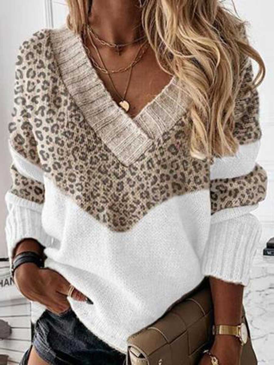 Knit  V Neck Sweater8 colors