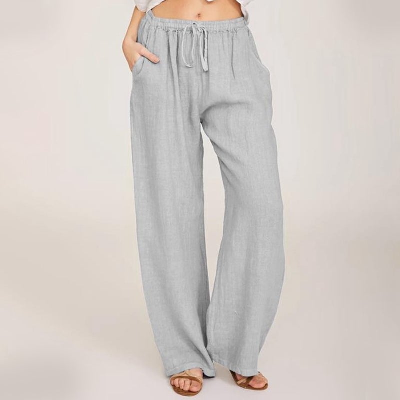 💥Hot Sales-49% OFF🔥Women's Summer Linen Cotton Wide Leg Pants