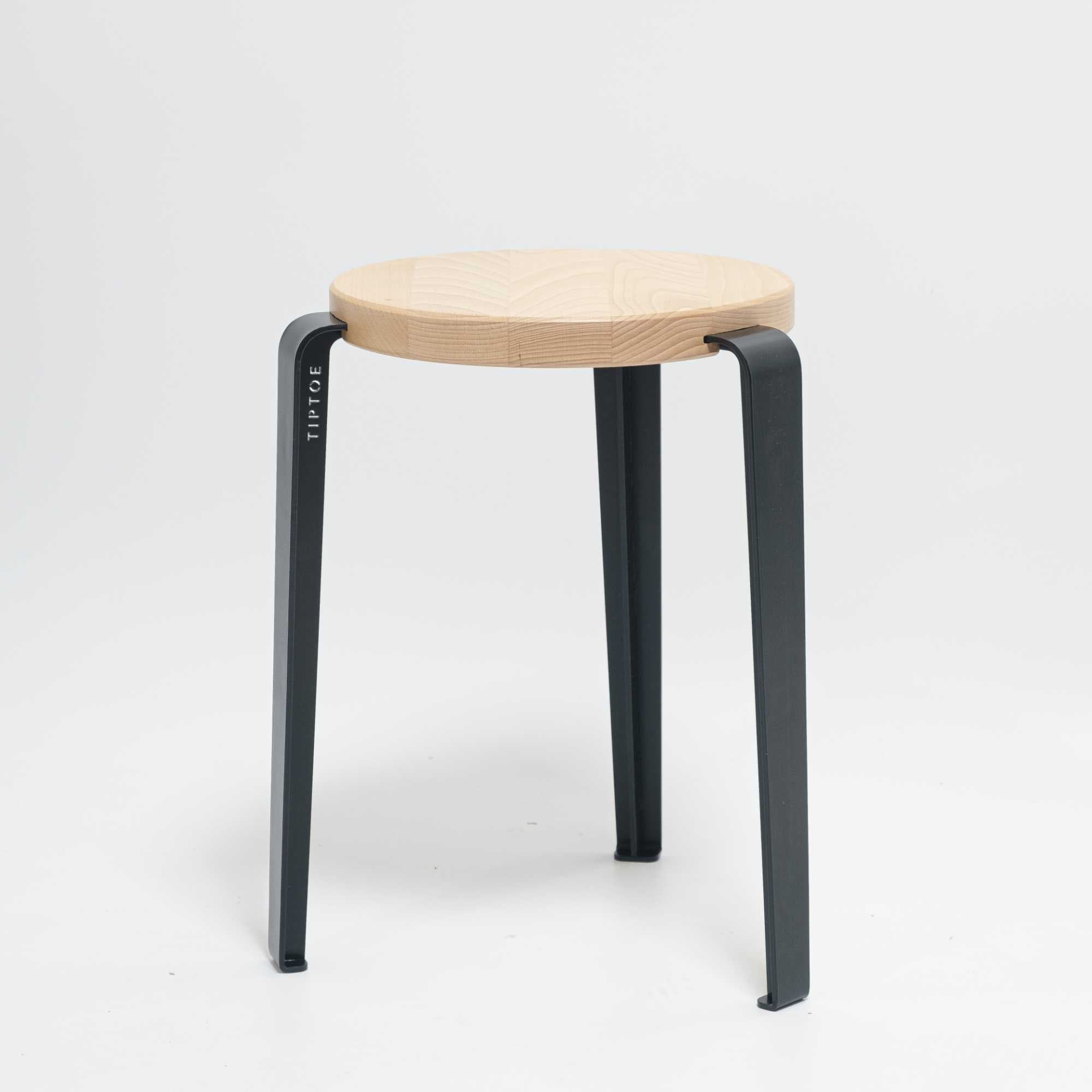 refurbished | Tiptoe LOU Stool. Black/Beech
