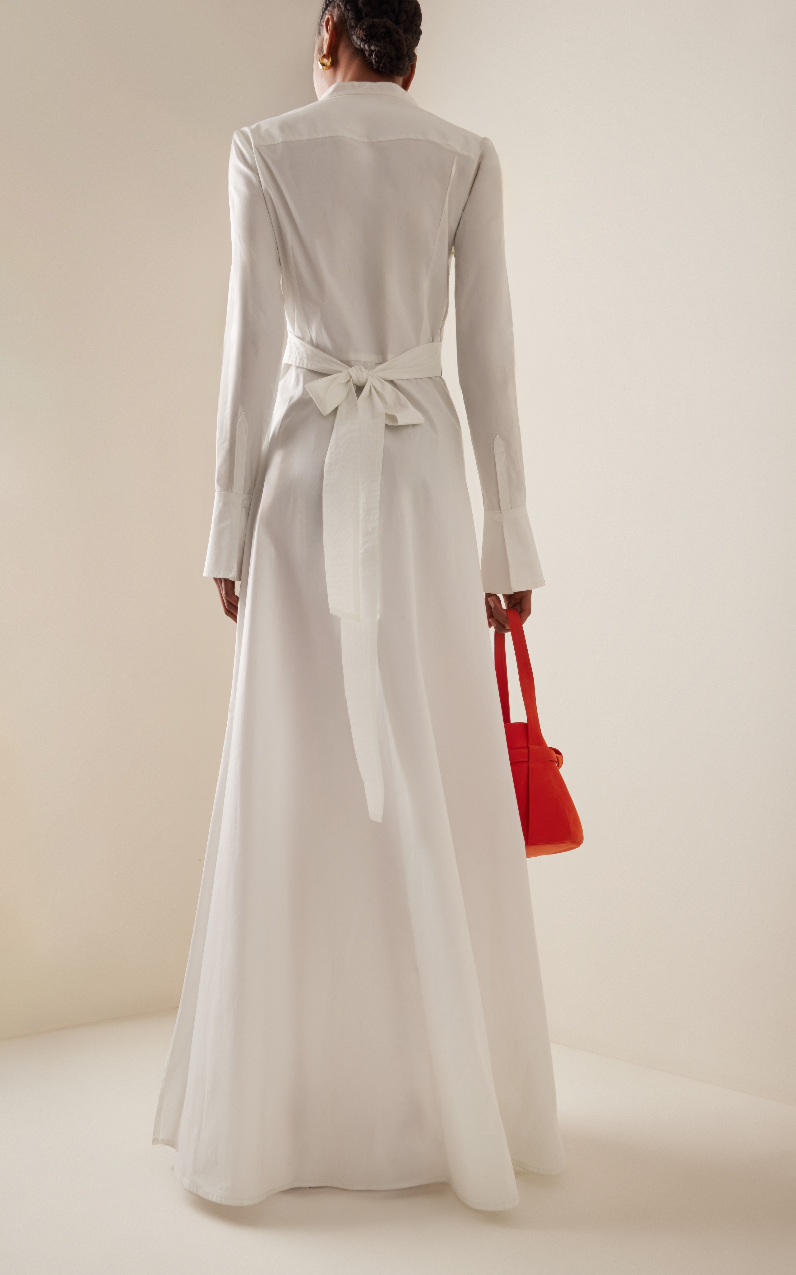 White Print Maxi Dress