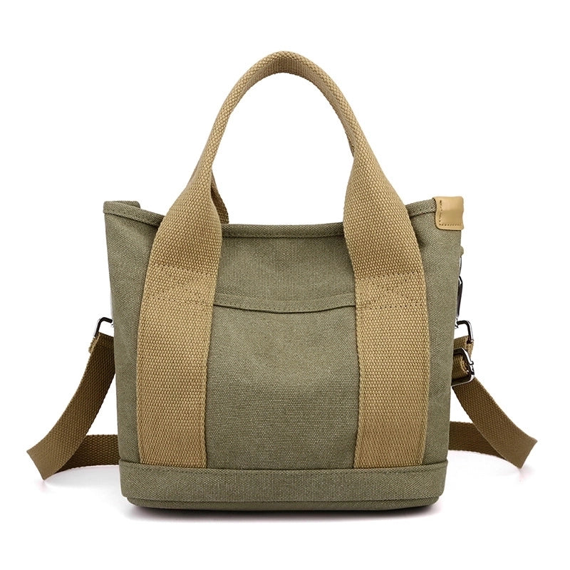 Women's Medium All Seasons Canvas Vintage Style Handbag Tote Bag