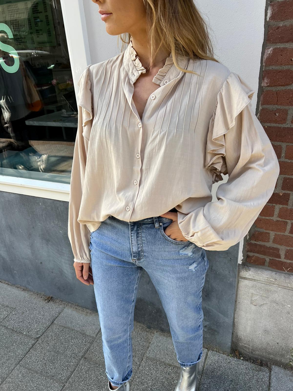 June blouse beige