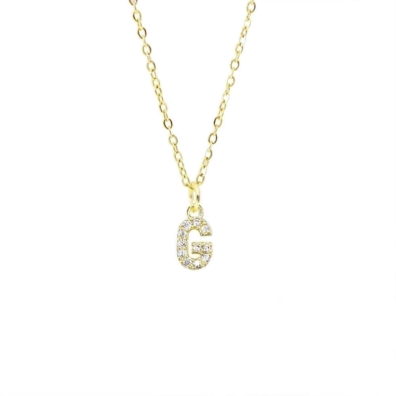 Titanium Steel Copper Streetwear Plating Inlay Letter Zircon Pendant Necklace