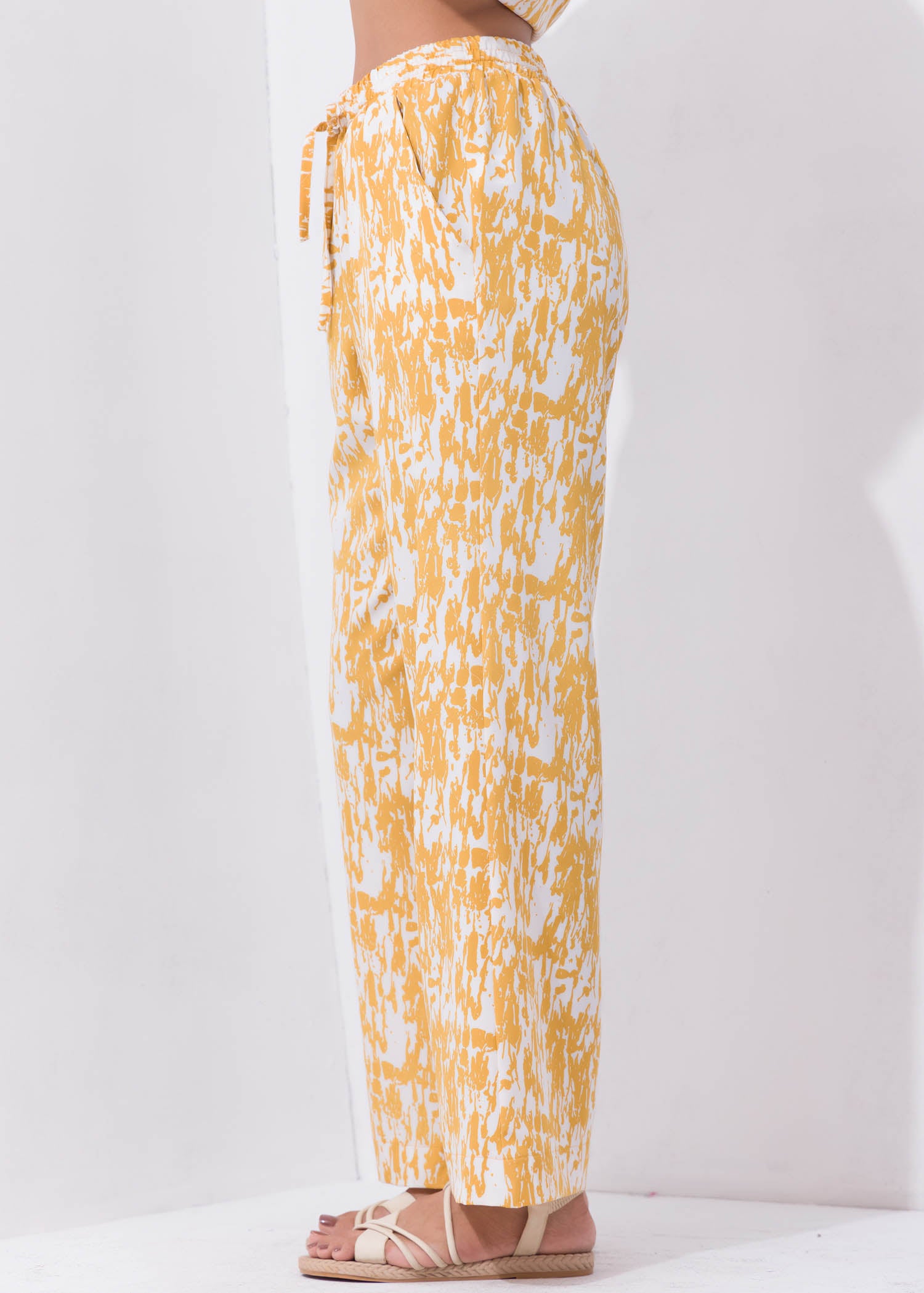 Printed Draw Cord Pant