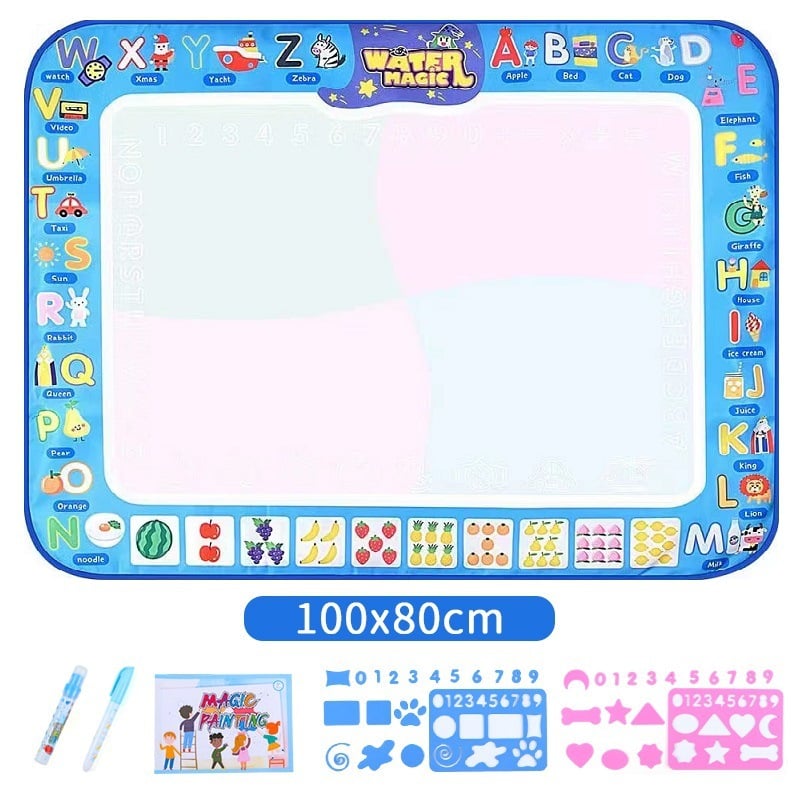 🎁Water Doodle Mat .Aqua Painting Drawing Mat Mess Free Learning Toy Mat