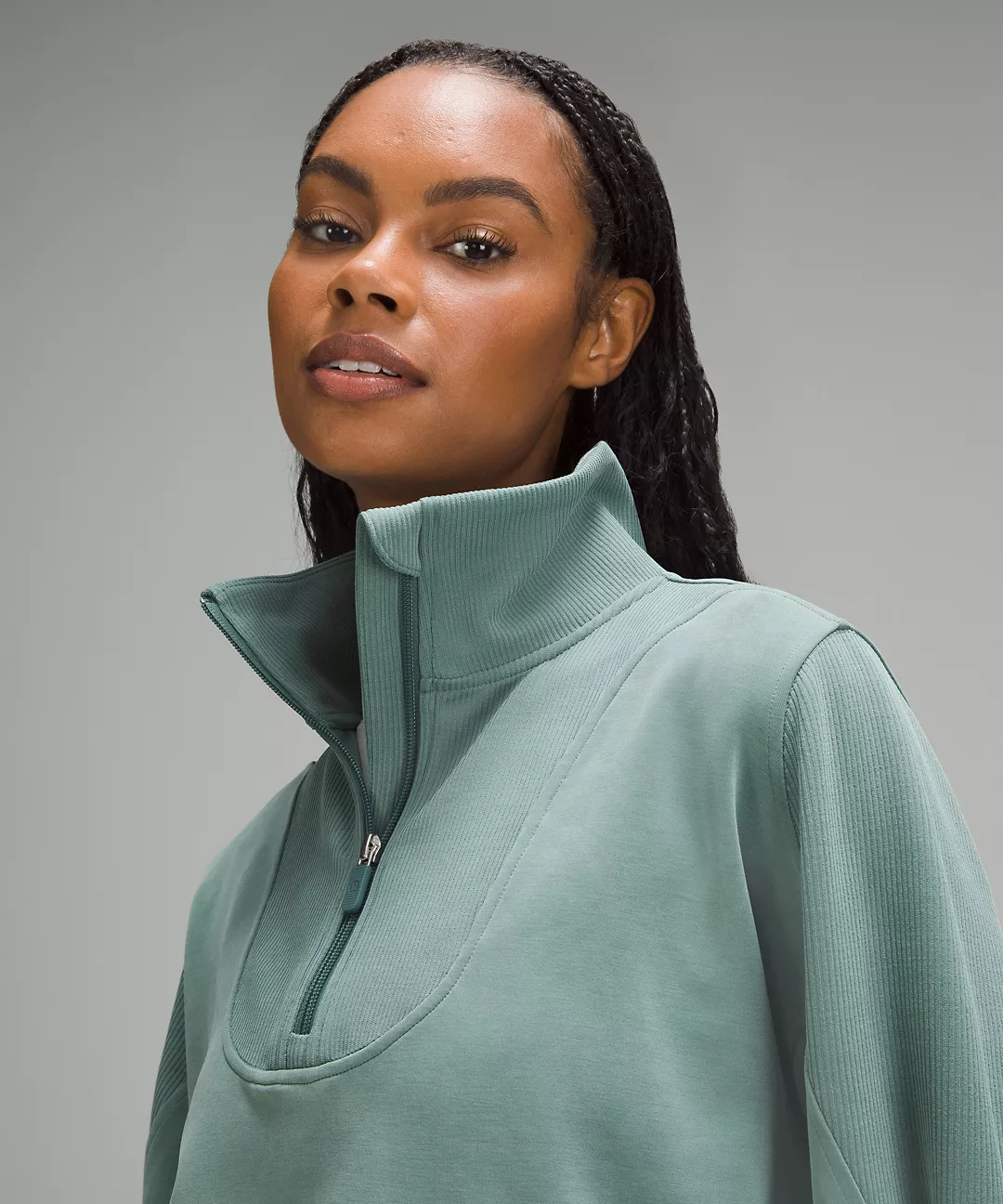 lululemon Brushed Softstreme Ribbed Half Zip