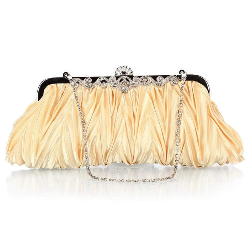 White Red Purple Solid Color Square Evening Bags