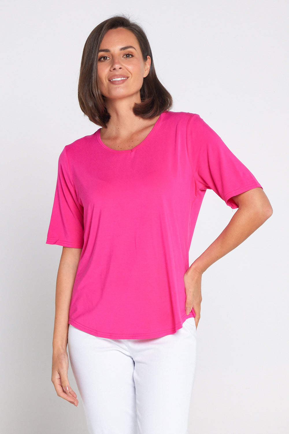Modal Tee - Hot Pink