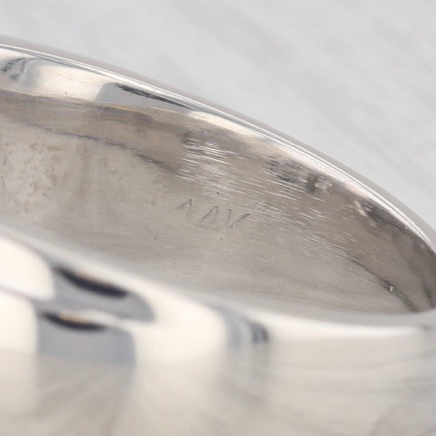 1.24ctw Men's Diamond Band 14k White Gold Size 12.25