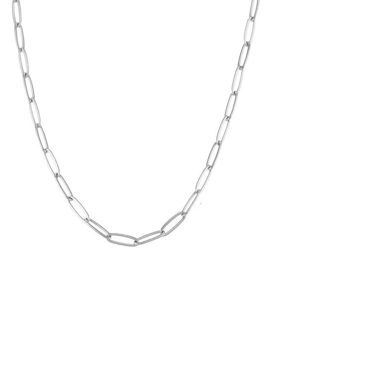 Minimalist Solid Color Stainless Steel 18k Gold Plated Bracelets Necklace