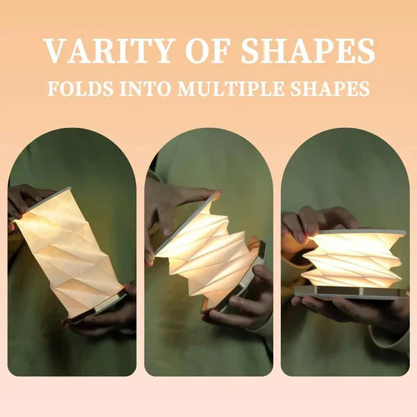 Touch Sensor Foldable Paper Book LED Lamp