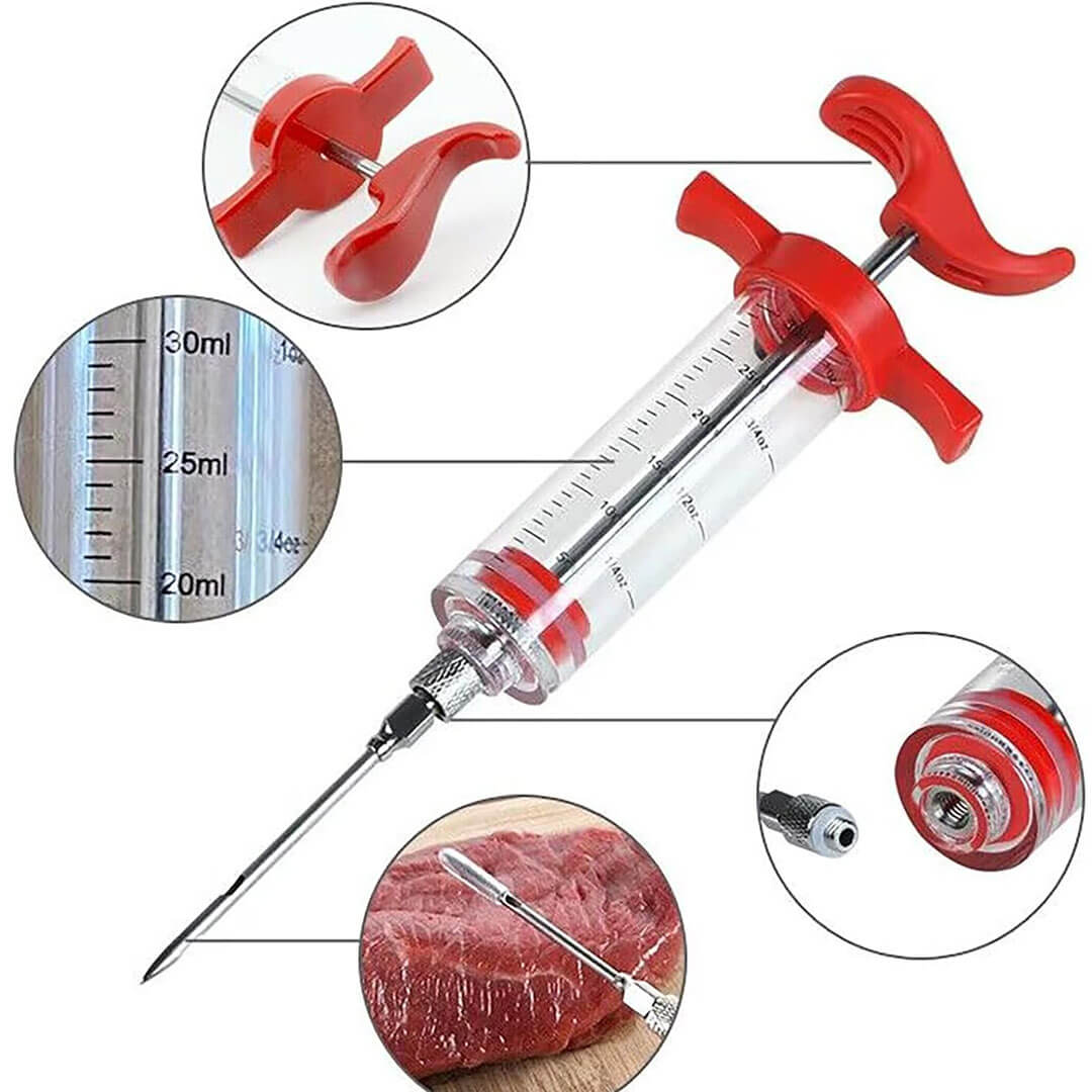 Marinade Injector for Meat & BBQ