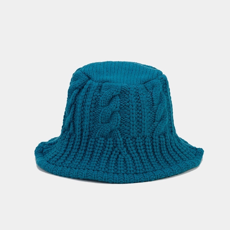 Women's Minimalist Solid Color Wide Eaves Bucket Hat