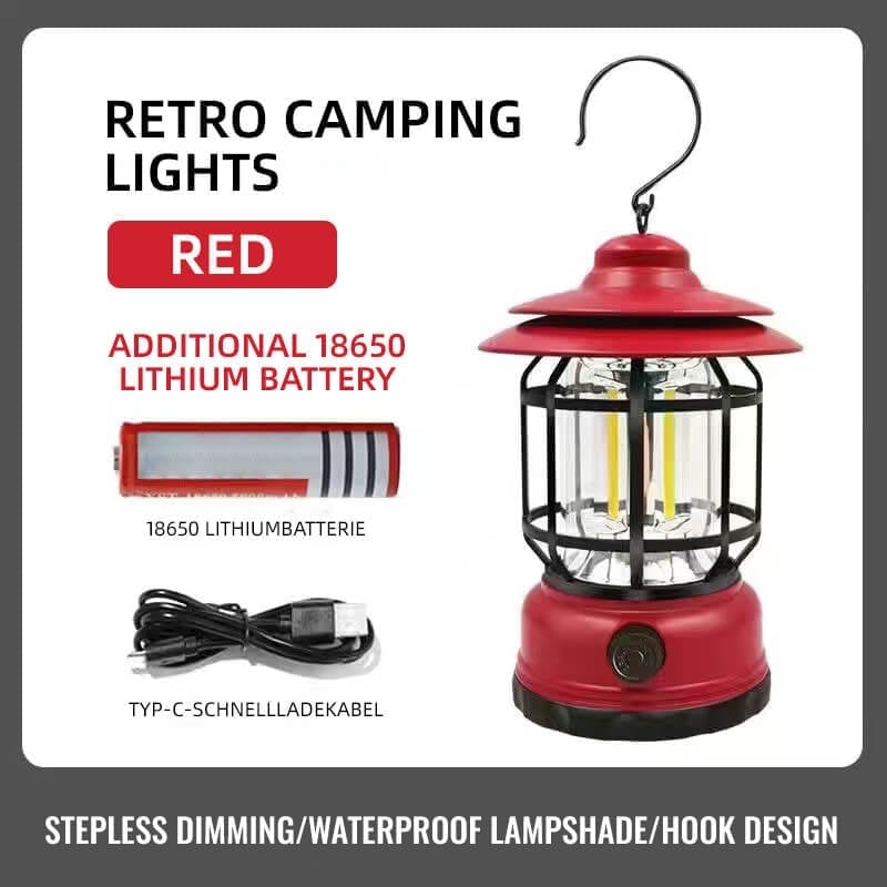 🔥Hot SalePortable Retro Camping Lamp