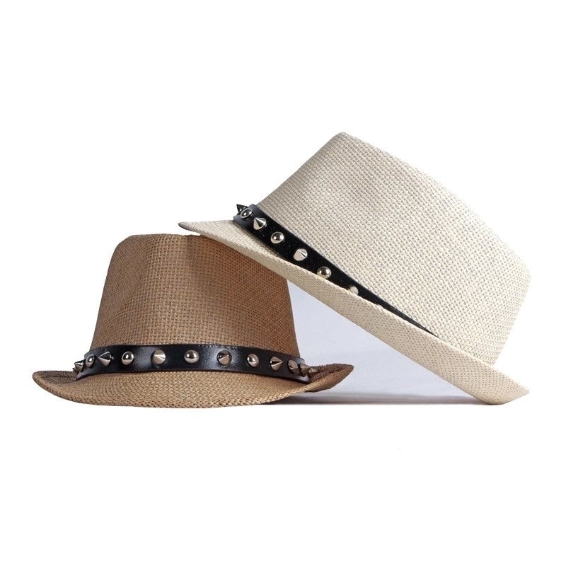 Unisex Minimalist Classic Style Solid Color Crimping Fedora Hat