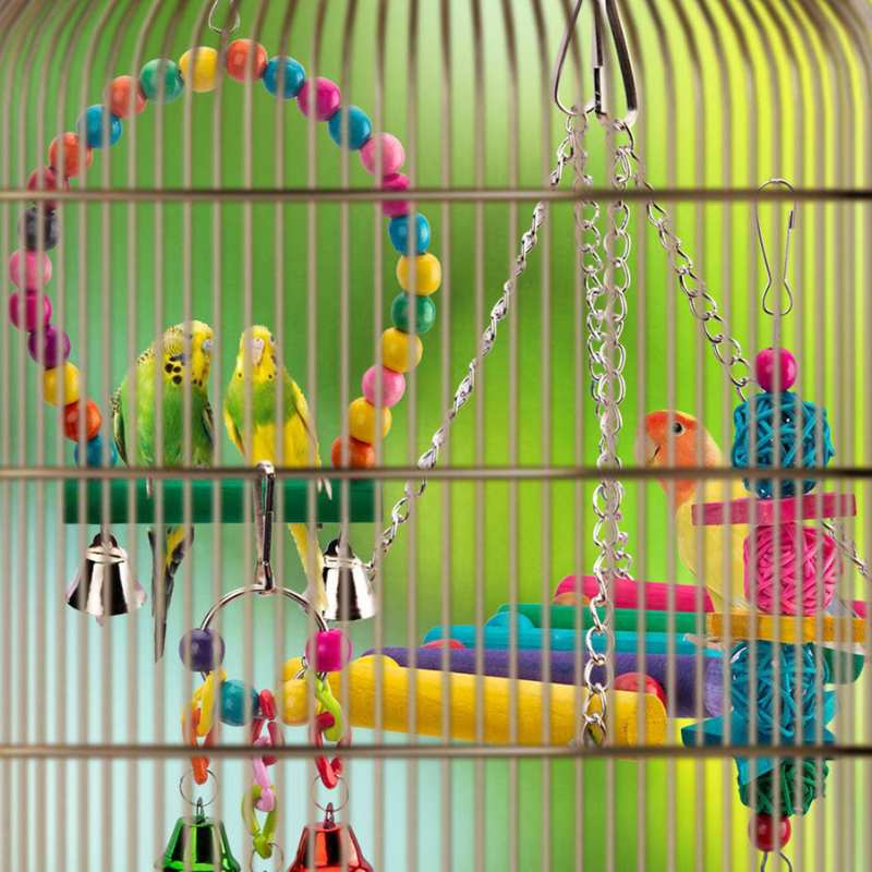12 Pieces Birds Cage Toy