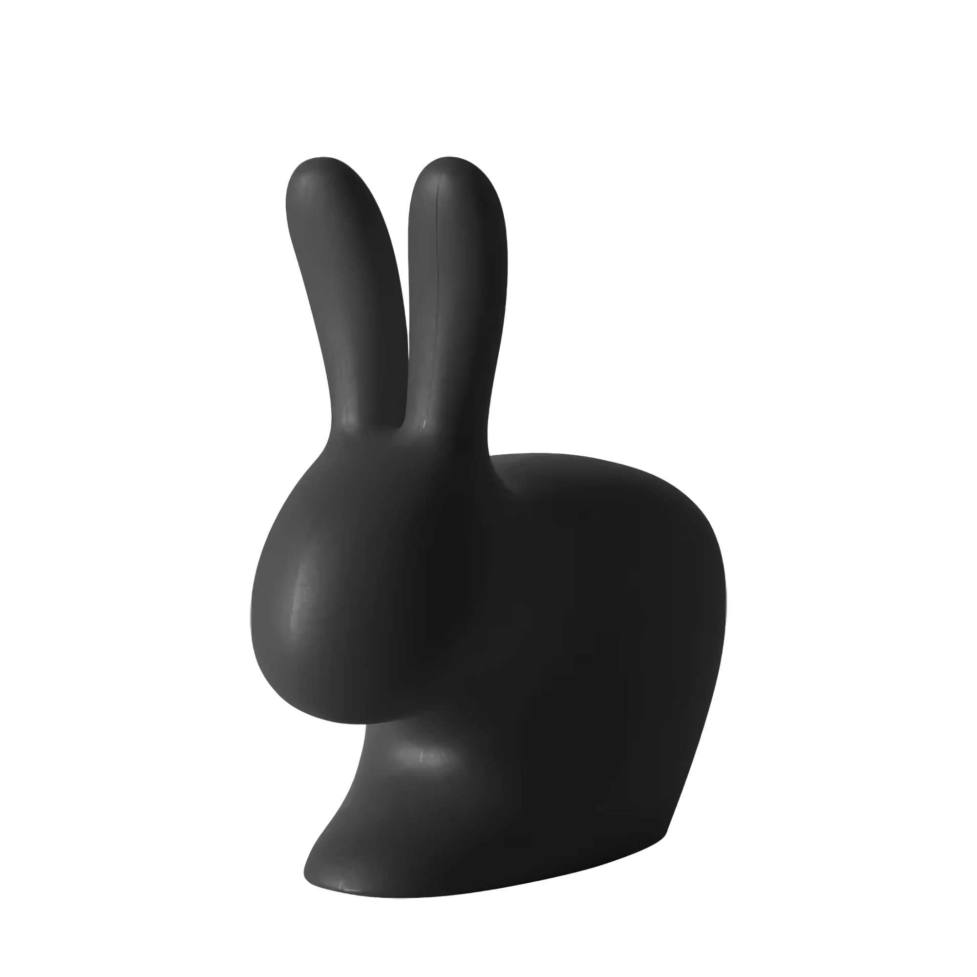 Qeeboo Rabbit Chair Baby. Black